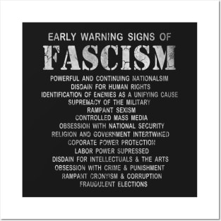 Early Warning Signs Of Fascism Posters and Art